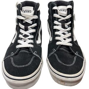 Vans Classic Filmore Kids Black and White High-Tops Size 5